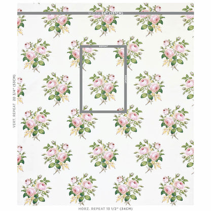 SCHUMACHER FABRIC  SCHUMACHER FABRIC CLASSICS LOUDON ROSE   BLUSH   - 179631
