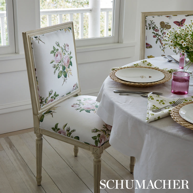 SCHUMACHER FABRIC  SCHUMACHER FABRIC CLASSICS LOUDON ROSE   BLUSH   - 179631