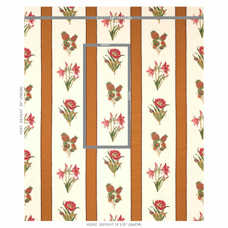 SCHUMACHER  SCHUMACHER CLASSICS SERVILIA STRIPE PRINTS PRINTS CAMEL   - 179642