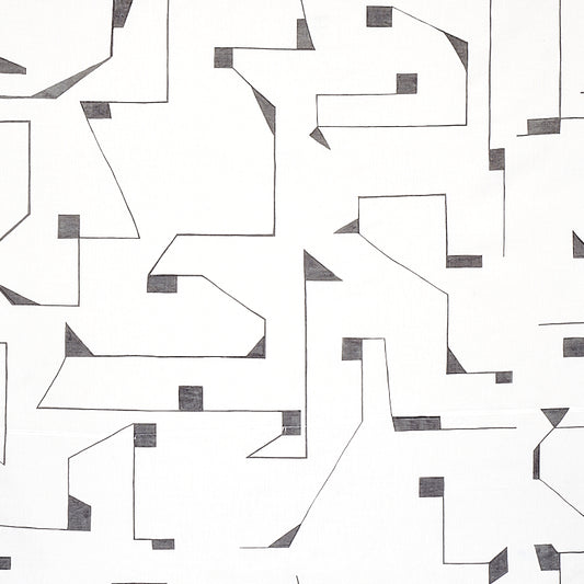 SCHUMACHER  NEW WAVE: BLACK & WHITE CIRCUIT PRINTS PRINTS GREY   - 179691