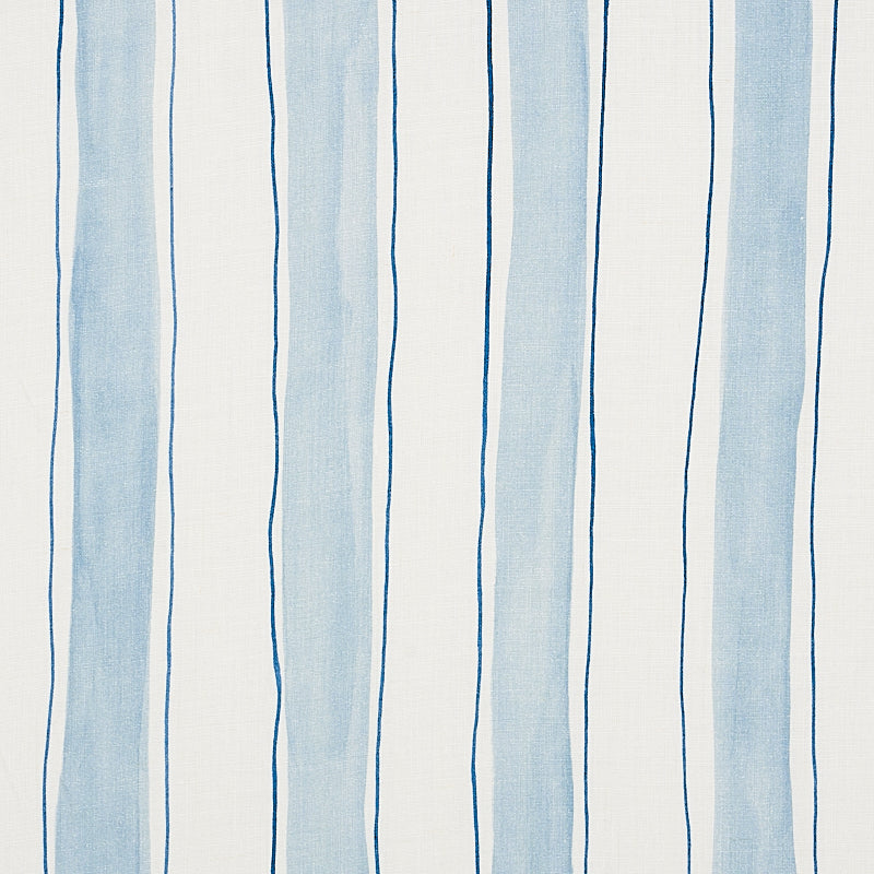 SCHUMACHER FABRIC  PORTER TELEO TRACING STRIPES   SKY   - 179700