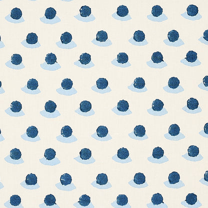 SCHUMACHER  MOLLY MAHON BERRY HAND BLOCK PRINT PRINTS PRINTS INDIGO , SKY   - 179731