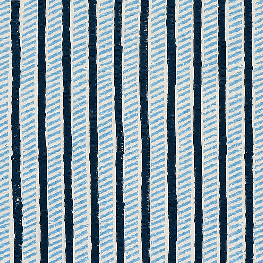 SCHUMACHER  MOLLY MAHON GARDEN PATH HAND BLOCK PRINT PRINTS PRINTS MIDNIGHT , SKY   - 179760