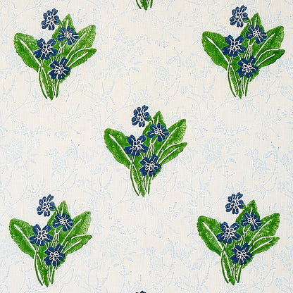 SCHUMACHER  MOLLY MAHON PRIMROSE HAND BLOCK PRINTS PRINTS GRASS , SKY   - 179830