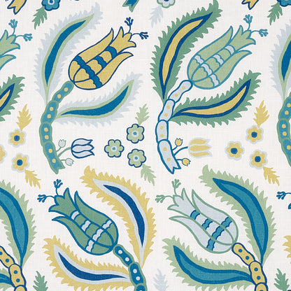 SCHUMACHER  EAST MEETS WEST MALABAR VINE PRINTS PRINTS PEACOCK   - 179850