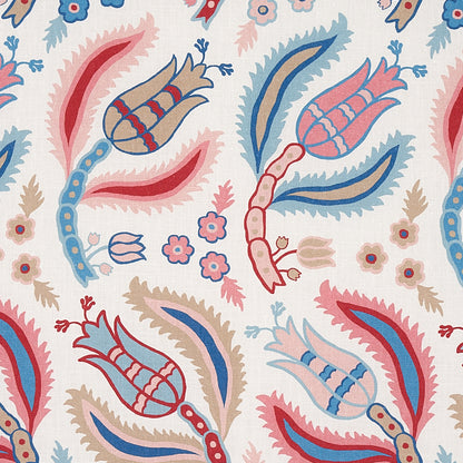 SCHUMACHER  EAST MEETS WEST MALABAR VINE PRINTS PRINTS SKY , ROSE   - 179851