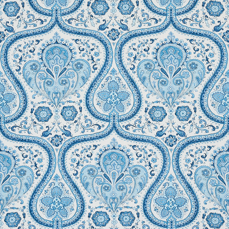 SCHUMACHER  EAST MEETS WEST PAISLEY COURT PRINTS PRINTS BLUE   - 179860