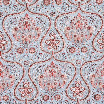 SCHUMACHER  EAST MEETS WEST PAISLEY COURT PRINTS PRINTS SKY , ROSE   - 179861