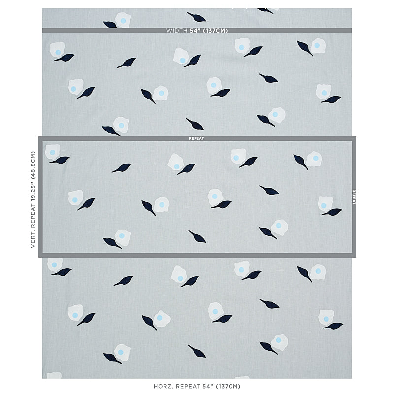 SCHUMACHER  CAROLINE Z HURLEY AQUINNAH HAND BLOCK PRINTS PRINTS SKY   - 179890