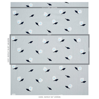 SCHUMACHER  CAROLINE Z HURLEY AQUINNAH HAND BLOCK PRINTS PRINTS SKY   - 179890