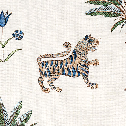 SCHUMACHER FABRIC  MYSTIQUE TIGER PALM   DELFT   - 179931