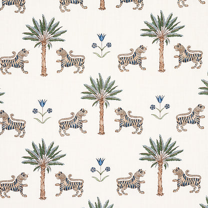 SCHUMACHER FABRIC  MYSTIQUE TIGER PALM   DELFT   - 179931