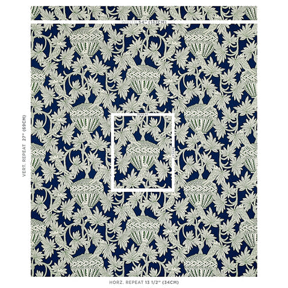 SCHUMACHER  MYSTIQUE SANTAREM PRINTS PRINTS NAVY   - 179940