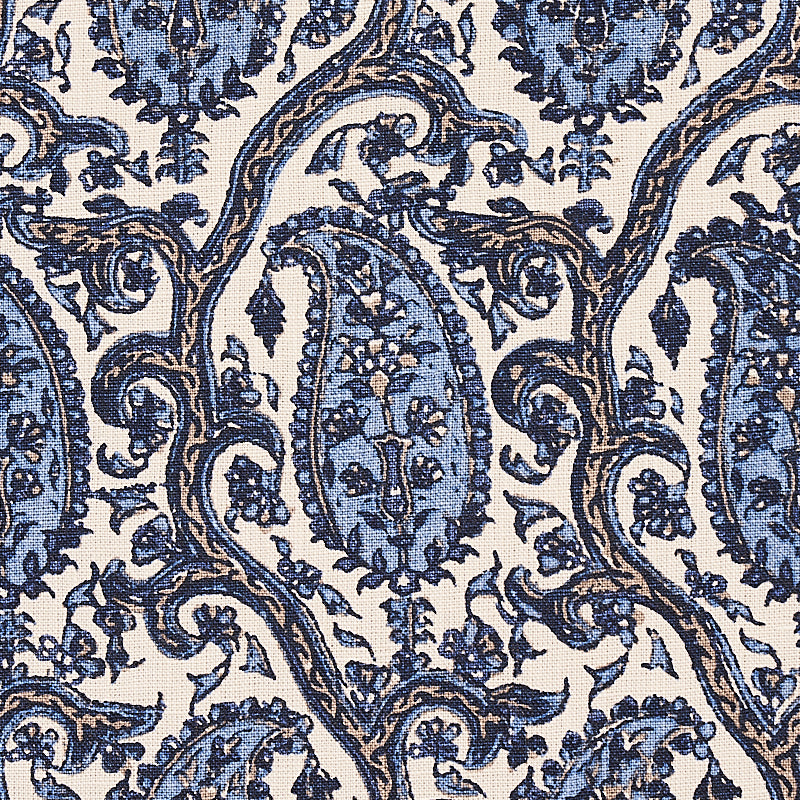 SCHUMACHER  CABANA DARIA PAISLEY PRINTS PRINTS INDIGO   - 179961