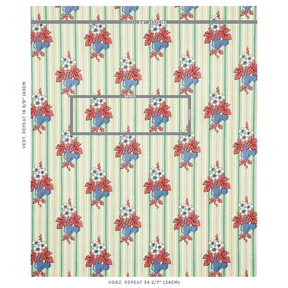 SCHUMACHER  CABANA TURNIP PRINTS PRINTS MINT   - 179990