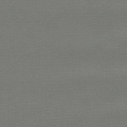 Close-up of grey woven fabric texture with a fine, even weave.