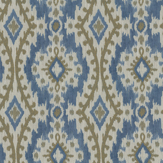 NICHOLASJOHN INC NJ-WHISTLER Blue Ridge Ikat   Fabric - NJ25-3233