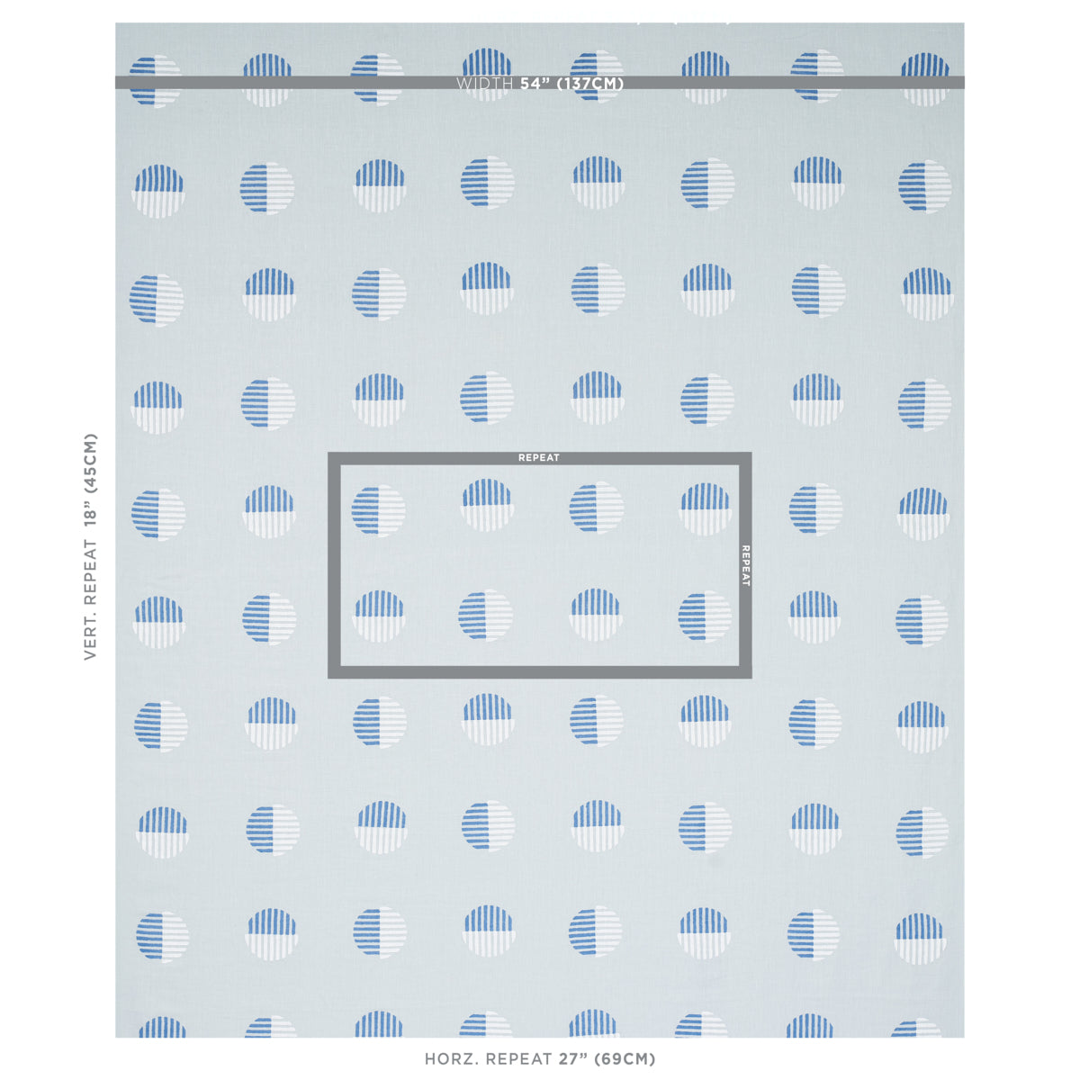 SCHUMACHER  SMITH STREET ANDO HAND BLOCK PRINT PRINTS PRINTS CHAMBRAY   - 180000