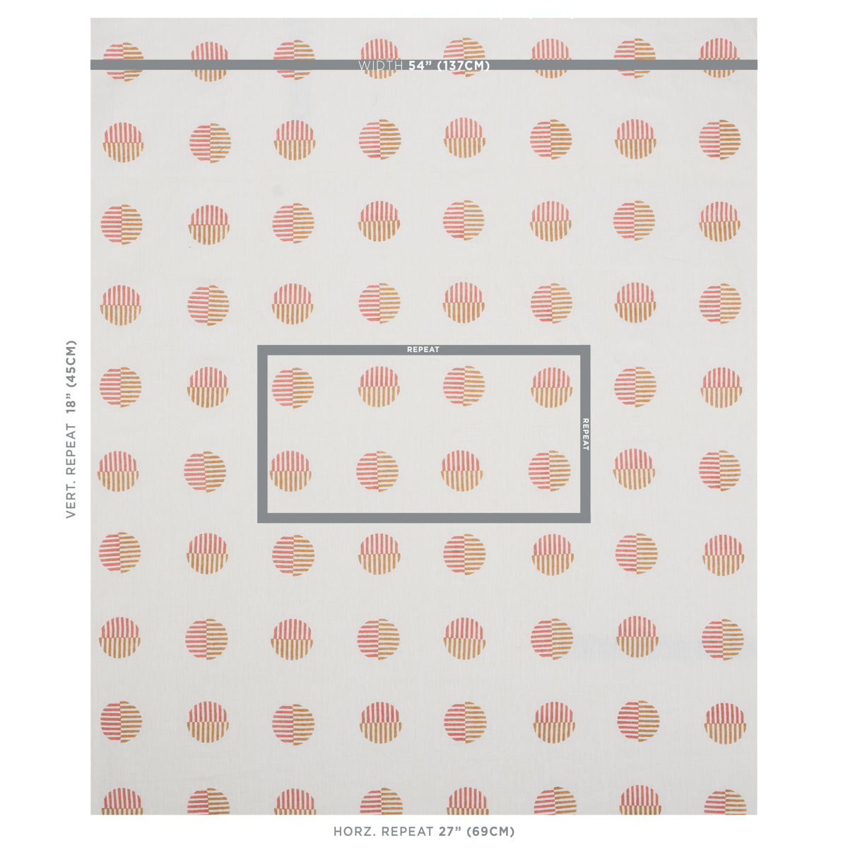 SCHUMACHER  SMITH STREET ANDO HAND BLOCK PRINT PRINTS PRINTS RUST , OCHRE   - 180001