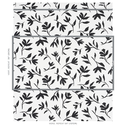 SCHUMACHER  NEW WAVE: BLACK & WHITE LAUREL   Black   - 180011