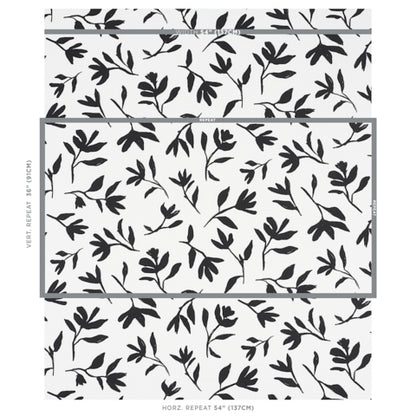 SCHUMACHER  NEW WAVE: BLACK & WHITE LAUREL   Black   - 180011