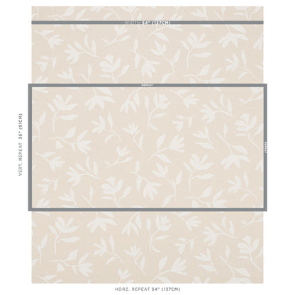 SCHUMACHER  SMITH STREET LAUREL   White On Unbleached   - 180012