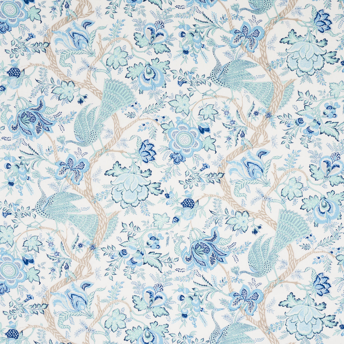 SCHUMACHER  SCHUMACHER CLASSICS AVELINE LINEN PRINTS PRINTS SEAGLASS   - 180052