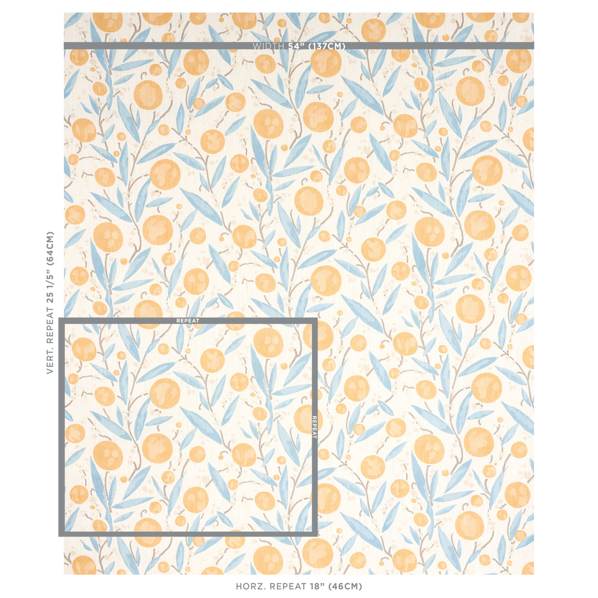 SCHUMACHER  SCHUMACHER CLASSICS MIRABELLE PRINTS PRINTS YELLOW AND SKY   - 180060