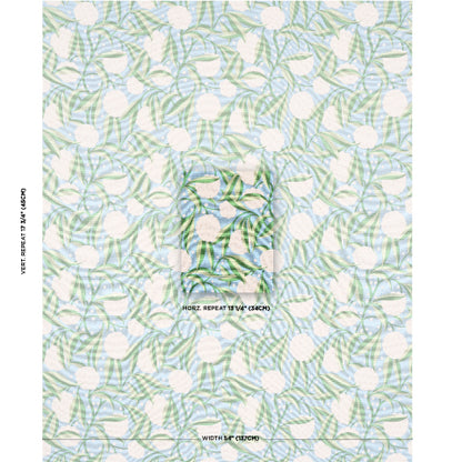 SCHUMACHER  MOON RIVER RUBUS COTTON LINEN   Delft   - 180070
