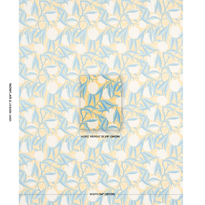 SCHUMACHER  MOON RIVER RUBUS COTTON LINEN   Yellow   - 180072