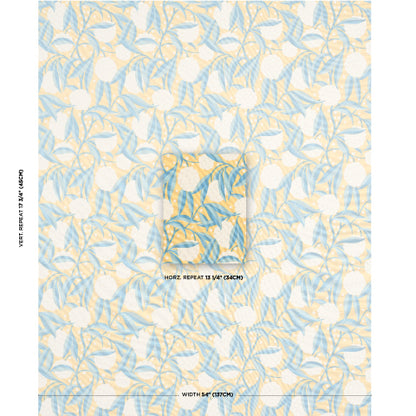 SCHUMACHER  MOON RIVER RUBUS COTTON LINEN   Yellow   - 180072