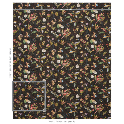 SCHUMACHER  SCHUMACHER CLASSICS BLACKWELL LINEN PRINTS PRINTS NOIR   - 180090