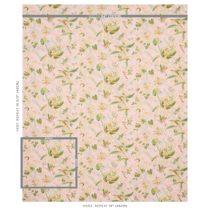 SCHUMACHER  SCHUMACHER CLASSICS BLACKWELL LINEN PRINTS PRINTS BLUSH   - 180092