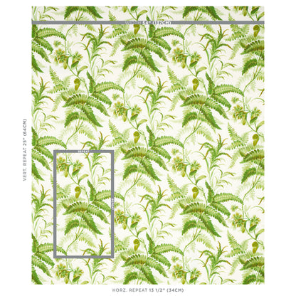 SCHUMACHER  SCHUMACHER CLASSICS MYERS FERN LINEN PRINTS PRINTS TROPICAL   - 180100