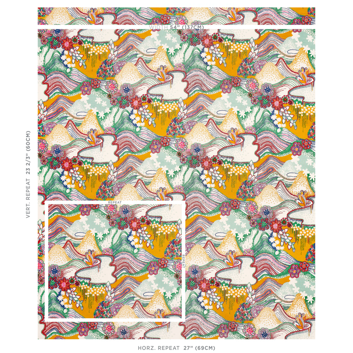 SCHUMACHER  CLEMENTS RIBEIRO DAISY CHAIN PRINTS PRINTS PRIMARY MULTI   - 180130