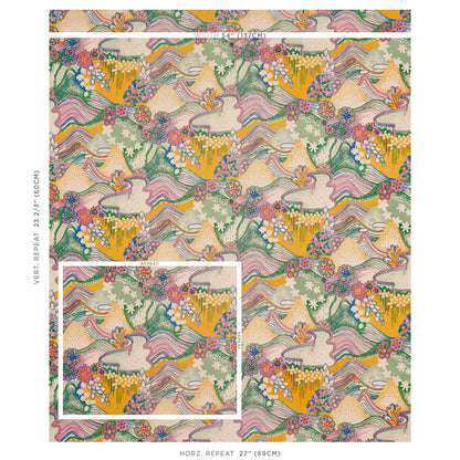 SCHUMACHER  CLEMENTS RIBEIRO DAISY CHAIN PRINTS PRINTS LIGHT MULTI   - 180132