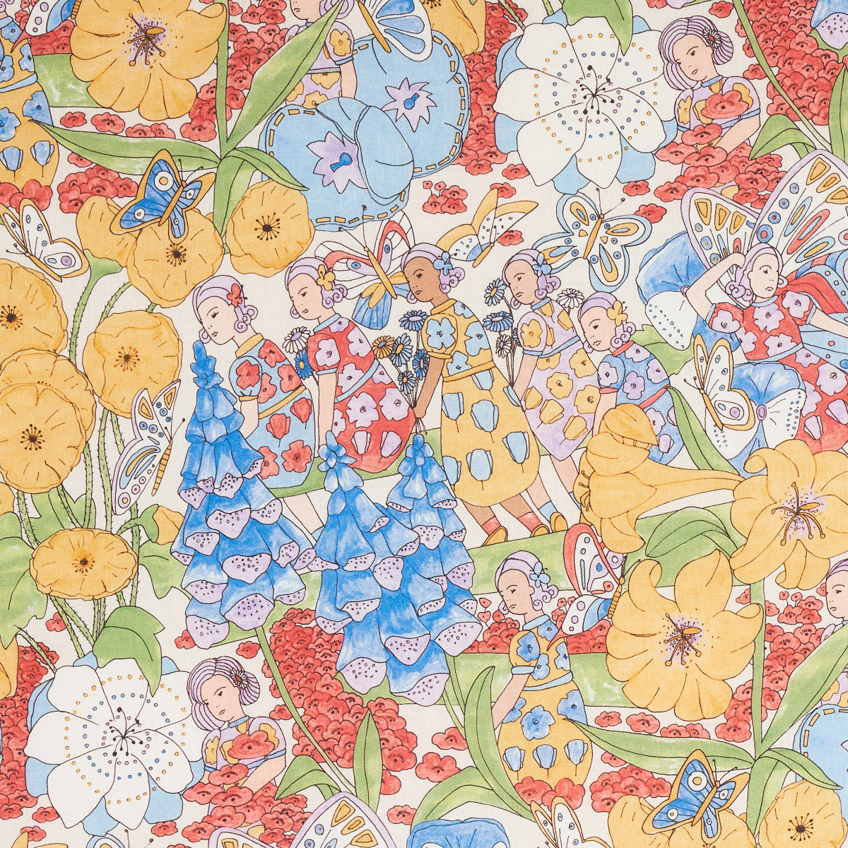 SCHUMACHER CLEMENTS RIBEIRO FAIRIE GARDEN PRINTS PRINTS YELLOW AND IVO ...