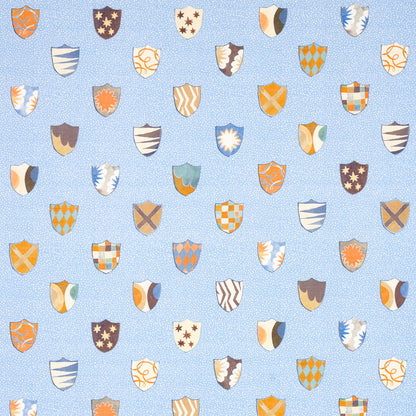 SCHUMACHER  HAPPY MENOCAL HERALDIC PRINTS PRINTS OXFORD BLUE   - 180161