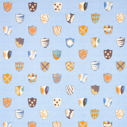 SCHUMACHER  HAPPY MENOCAL HERALDIC PRINTS PRINTS OXFORD BLUE   - 180161