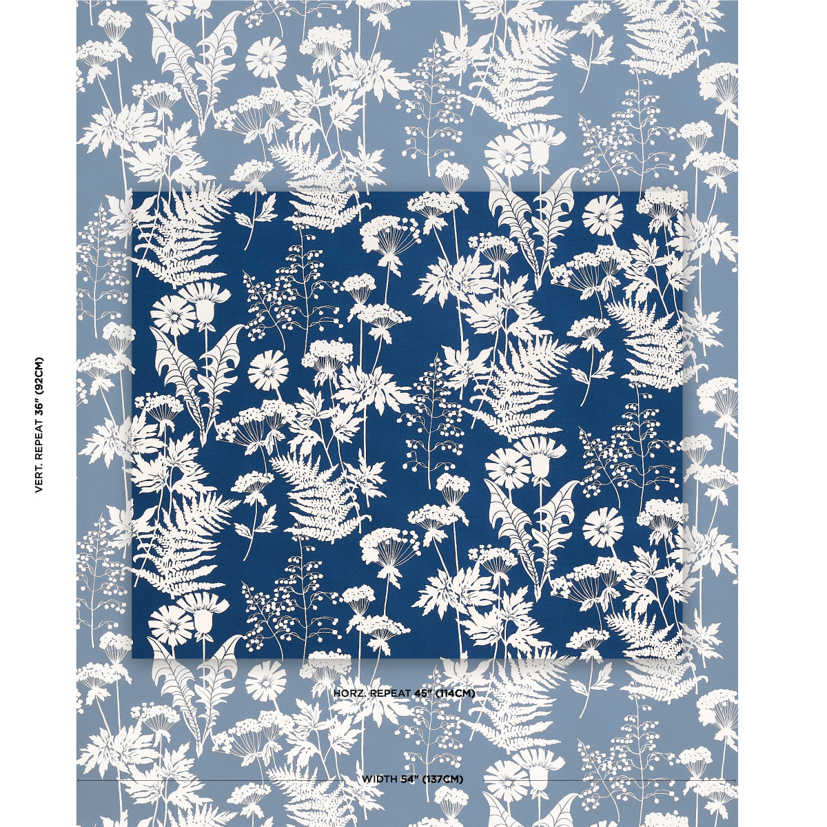 SCHUMACHER  INDOOR/OUTDOOR PRINTS SPRING FLORAL INDOOR/OUTDOOR   Navy   - 180220