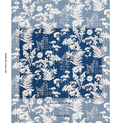 SCHUMACHER  INDOOR/OUTDOOR PRINTS SPRING FLORAL INDOOR/OUTDOOR   Navy   - 180220