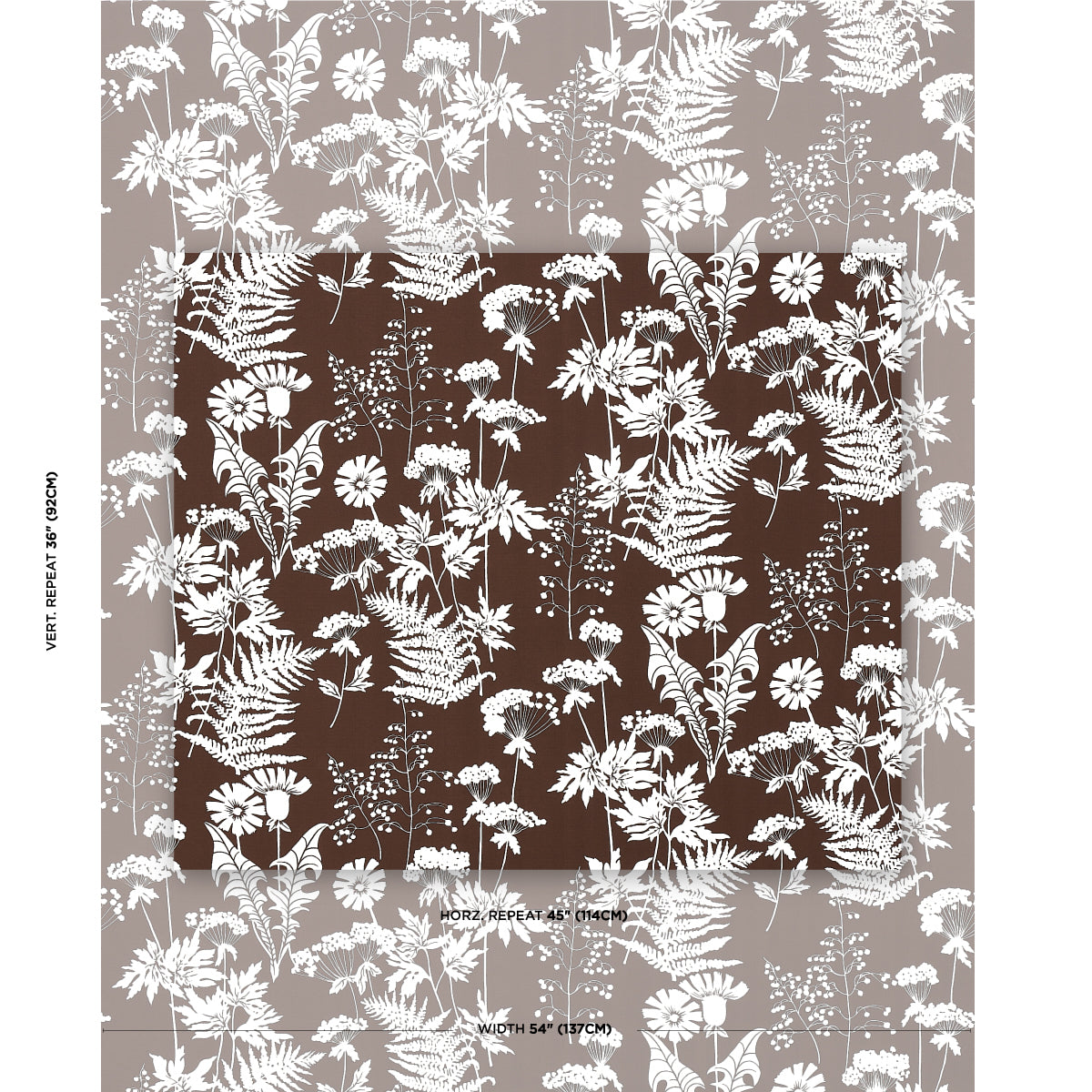 SCHUMACHER  INDOOR/OUTDOOR PRINTS SPRING FLORAL INDOOR/OUTDOOR   Brown   - 180222