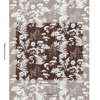 SCHUMACHER  INDOOR/OUTDOOR PRINTS SPRING FLORAL INDOOR/OUTDOOR   Brown   - 180222