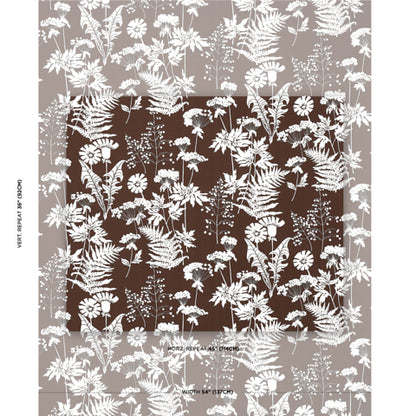 SCHUMACHER  INDOOR/OUTDOOR PRINTS SPRING FLORAL INDOOR/OUTDOOR   Brown   - 180222