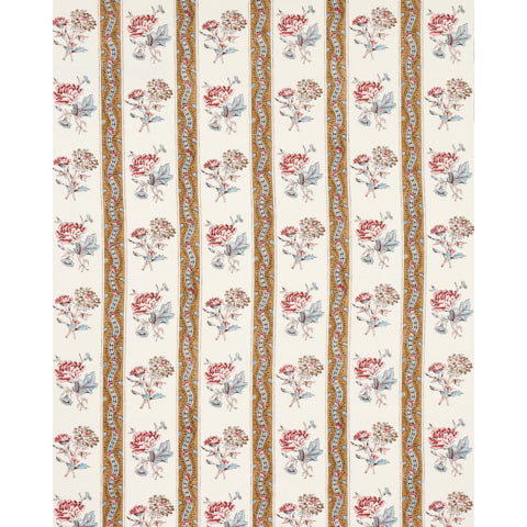 SCHUMACHER  WILLIAMSBURG ARIANA FLORAL STRIPE   Document   - 180240