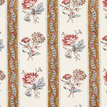 SCHUMACHER  WILLIAMSBURG ARIANA FLORAL STRIPE   Document   - 180240