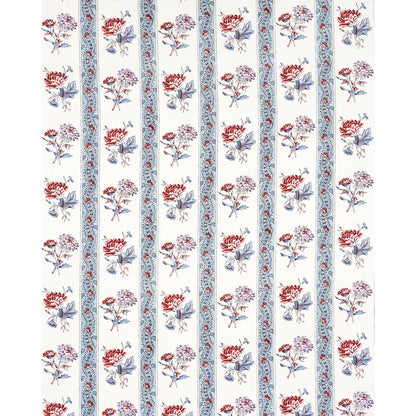 SCHUMACHER  WILLIAMSBURG ARIANA FLORAL STRIPE   Pearlware Blue   - 180241