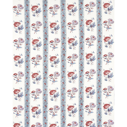 SCHUMACHER  WILLIAMSBURG ARIANA FLORAL STRIPE   Pearlware Blue   - 180241