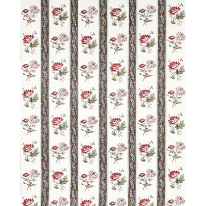 SCHUMACHER  WILLIAMSBURG ARIANA FLORAL STRIPE   Chelsea Garden   - 180242