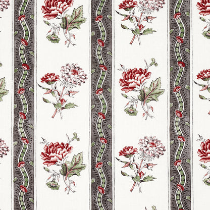 SCHUMACHER  WILLIAMSBURG ARIANA FLORAL STRIPE   Chelsea Garden   - 180242